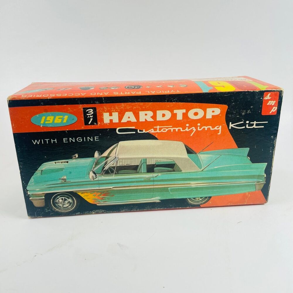 SMP AMT 1961 Corvette Hardtop 3-in-1 Customizing Model Kit K-921 EMPTY BOX ONLY
